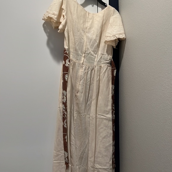 Mr “B” of California vintage tan brown 60’s lace boho dress - Picture 5 of 6